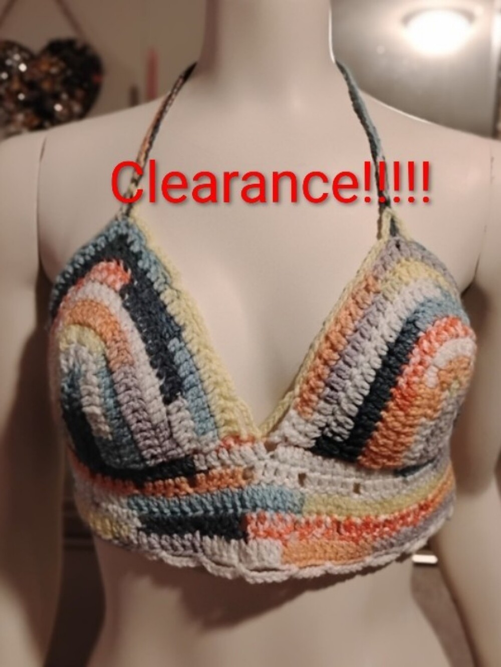 Handmade crochet festival top
